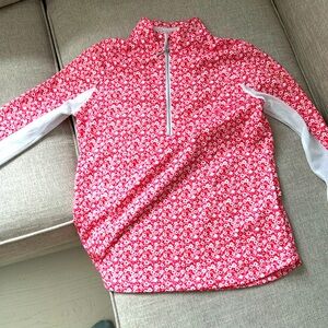 Pebble beach quarter zip top